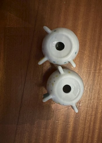 Mudo öpüşen balıklar porselen tuzluk biberlik - Görsel 5