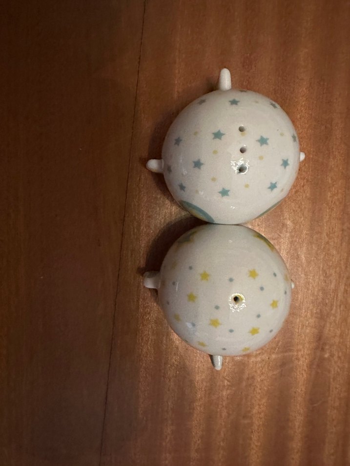 Mudo öpüşen balıklar porselen tuzluk biberlik - Görsel 2