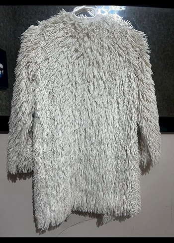 Kadın Gri Midi Suni Kürk Ceket - Görsel 2