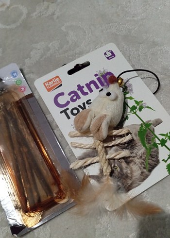 Catni Kedi Oyuncağı Bej Gri - Görsel 2