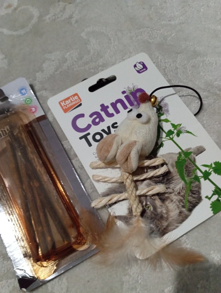 Catni Kedi Oyuncağı Bej Gri - Görsel 2