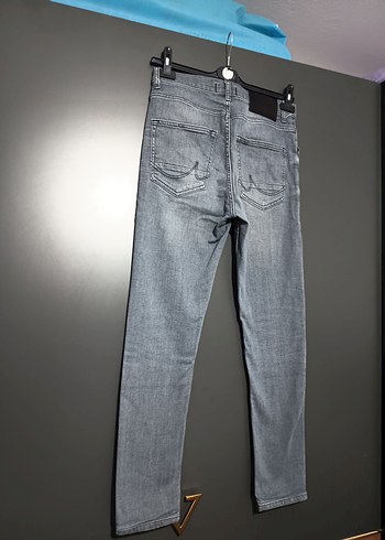Gri Erkek Denim Pantolon, Normal Boy, Regular Fit - Görsel 7