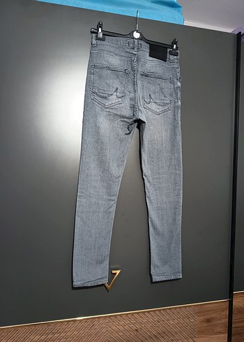 Gri Erkek Denim Pantolon, Normal Boy, Regular Fit - Görsel 8