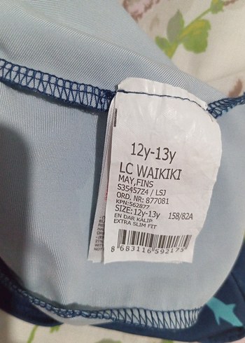 Koyu Mavi Baskılı Erkek Çocuk Mayo - Görsel 4