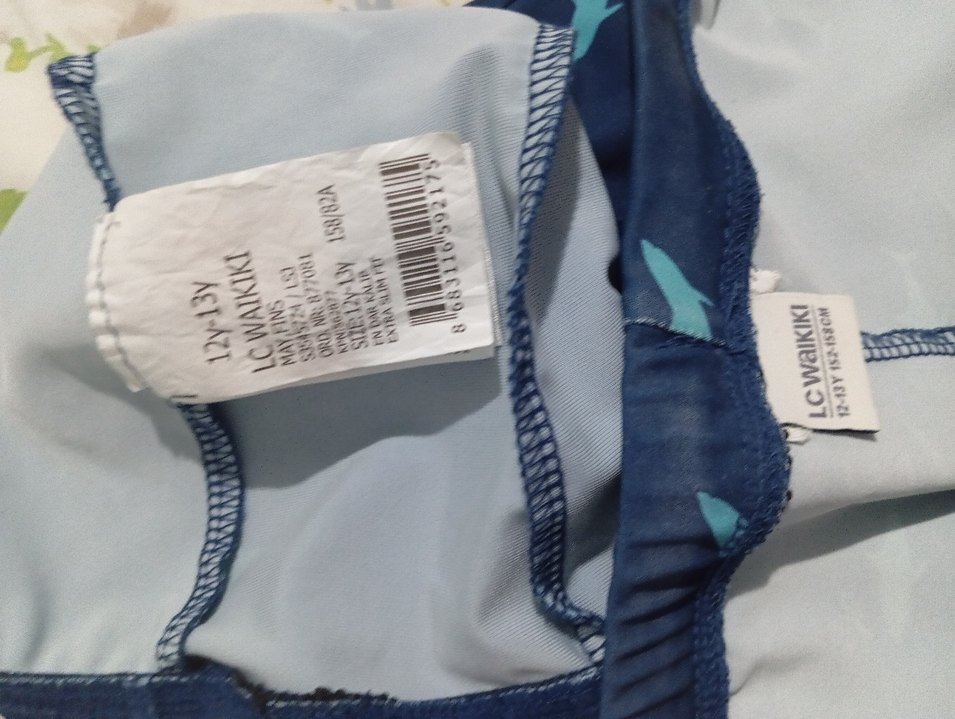 Koyu Mavi Baskılı Erkek Çocuk Mayo - Görsel 3