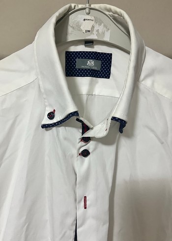 xl Beden Düğmeli Beyaz Erkek Gömlek