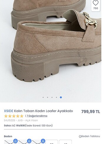 38 Beden camel Renk Lcw loafer 