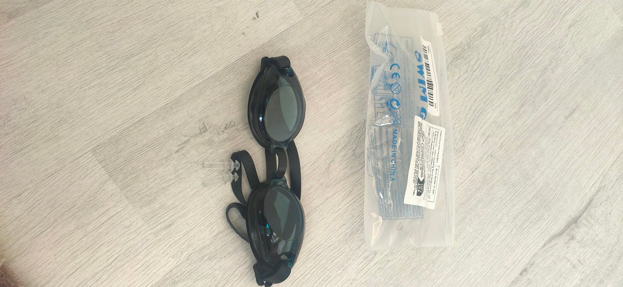 Kemerli Siyah Minimalist Yüzücü Gözlüğü - Görsel 5