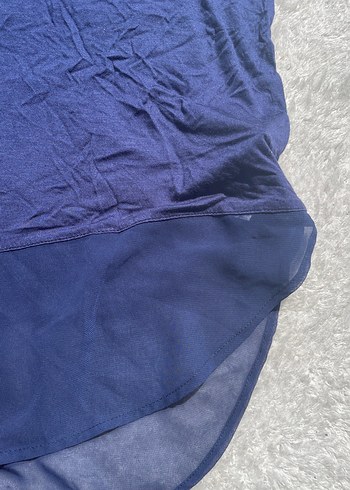 m Beden mavi Renk Kolsuz Lacivert Bluz