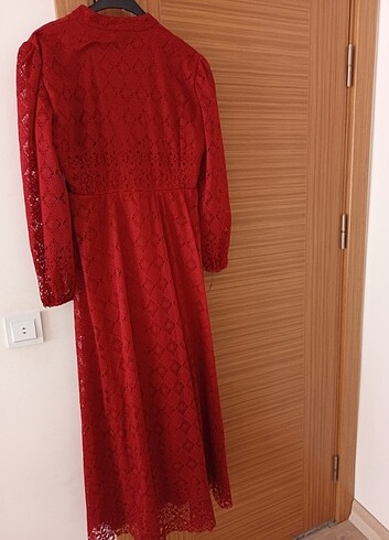 44 Beden Bordo elbise
