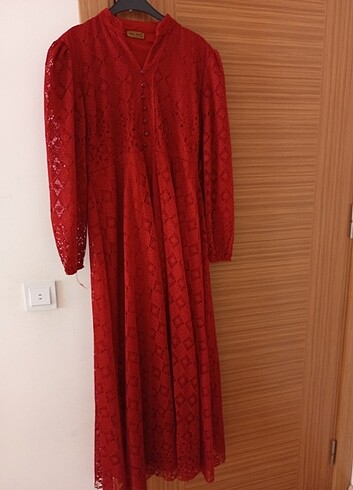Bordo elbise 