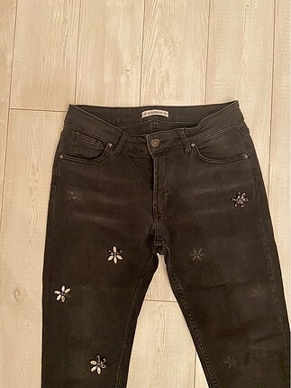 40 Beden Pull and bear füme jeans