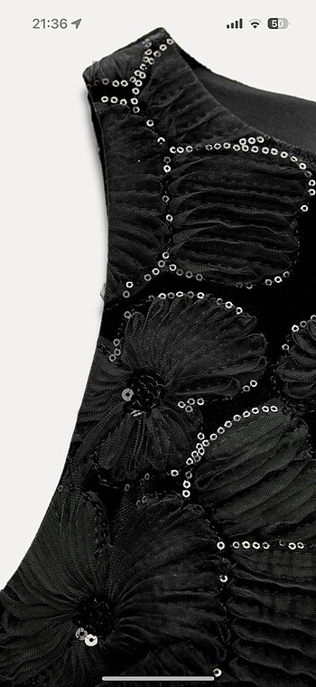 xl Beden siyah Renk Tül çiçek desenli siyah zara elbise xl pullu yeni etiketli