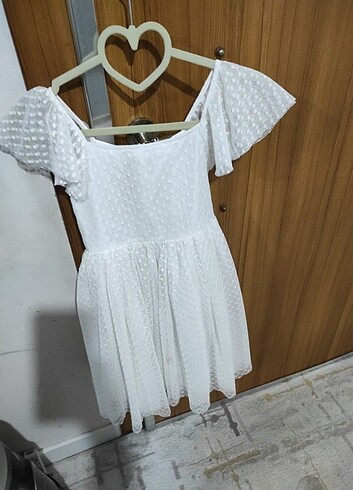 9 Yaş Beden beyaz Renk 9 yaş elbise 