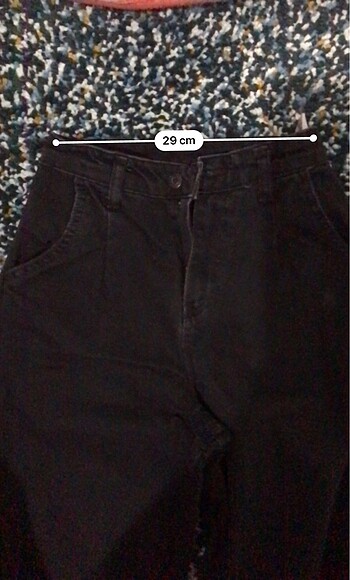 27 Beden siyah Renk Kot pantolon siyah mom