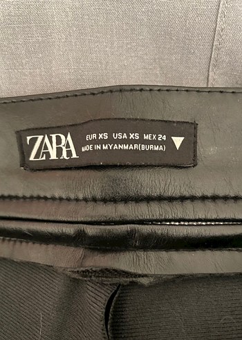 Deri Siyah Midi Kadın Pantolon - Görsel 5