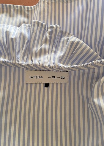 Bohem Rüzgarlı Yakalı Çizgili Kadın Gömlek - Görsel 4