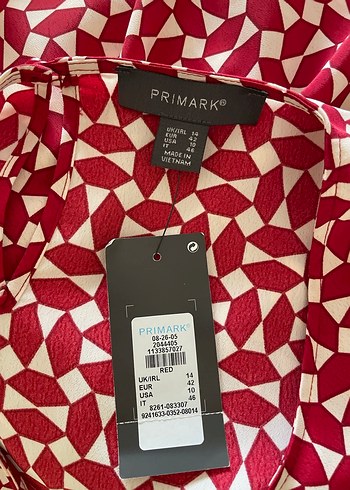 Bordo Desenli Uzun Kollu Kadın Bluz - Görsel 6