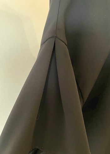 Siyah Yüksek Yakalı Kadın Elbise - Görsel 3