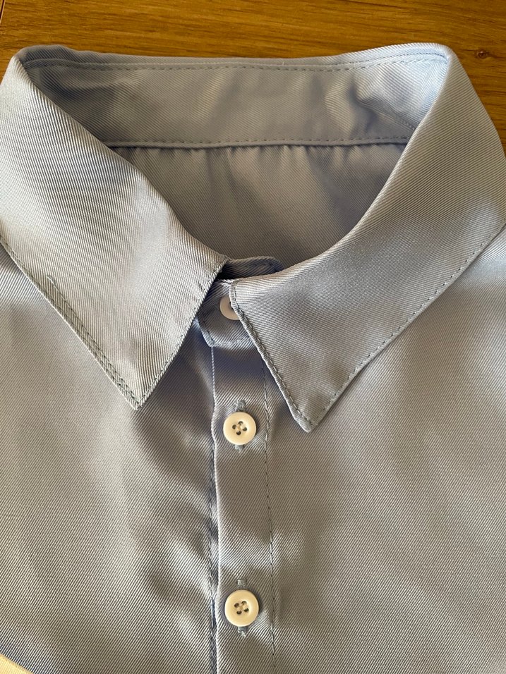 Mavi Düğmeli kazak için yaka - Görsel 2