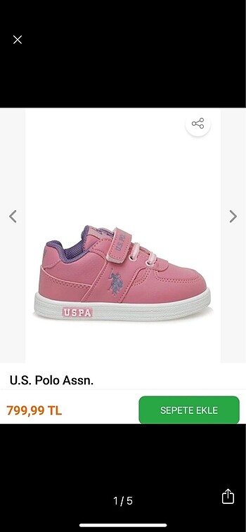 USPA kız bebek ayakkabı