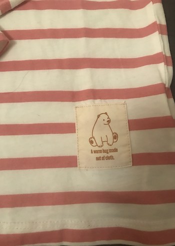 Kız Çocuk Pembe Çizgili Uzun Kollu Tişört - Görsel 2