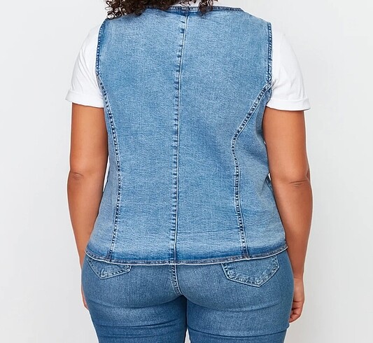 44 Beden Denim yelek