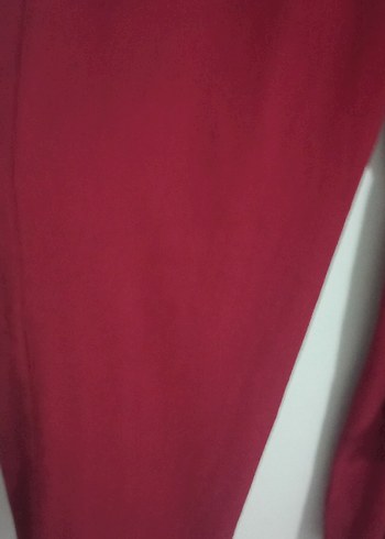 xl Beden bordo Renk Bordo Uzun Kollu Salaş Kadın ikili Takım