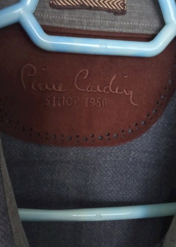 Pierre Cardin Gri Denim Erkek Gömlek, Düğmeli, Uzun Kollu