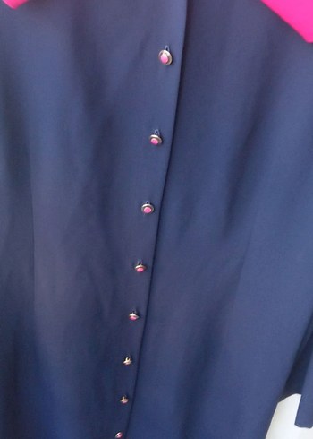 Mavi Drapeli Uzun Kollu Mezuniyet Elbisesi - Görsel 4