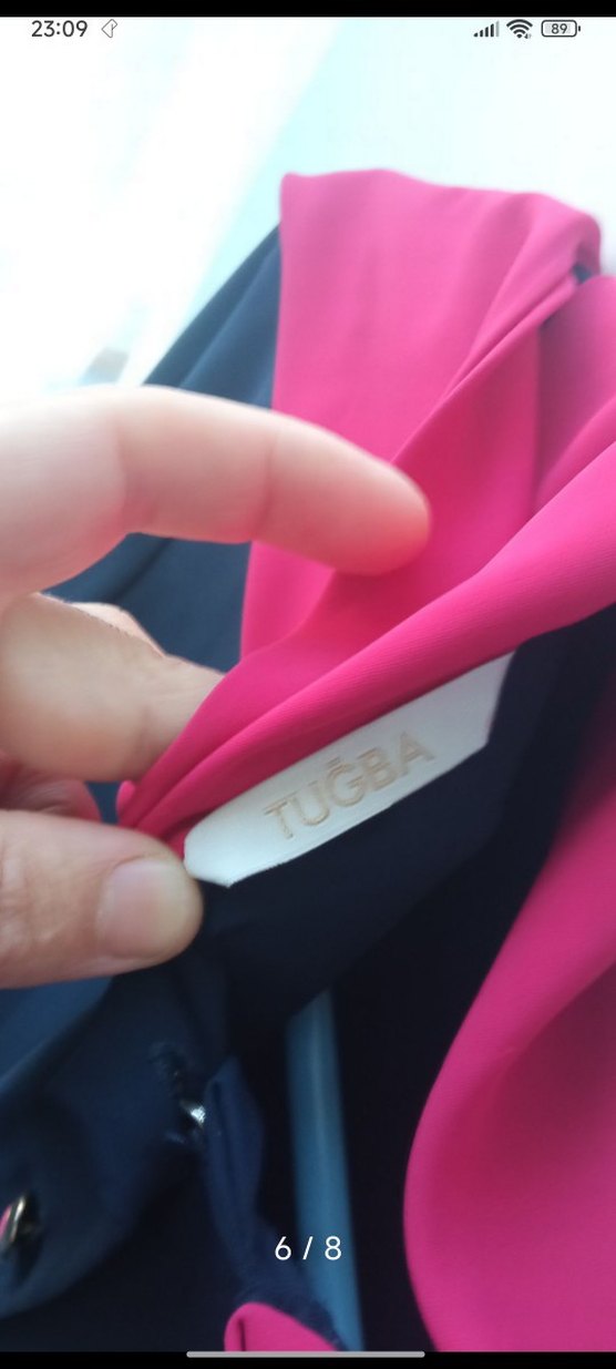 Mavi Drapeli Uzun Kollu Mezuniyet Elbisesi - Görsel 5