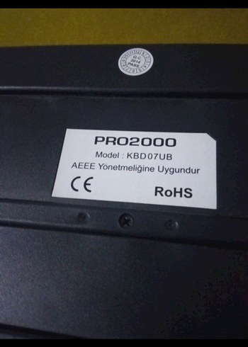 Siyah PRG2000 Kablolu Klavye(Bozuk) - Görsel 3