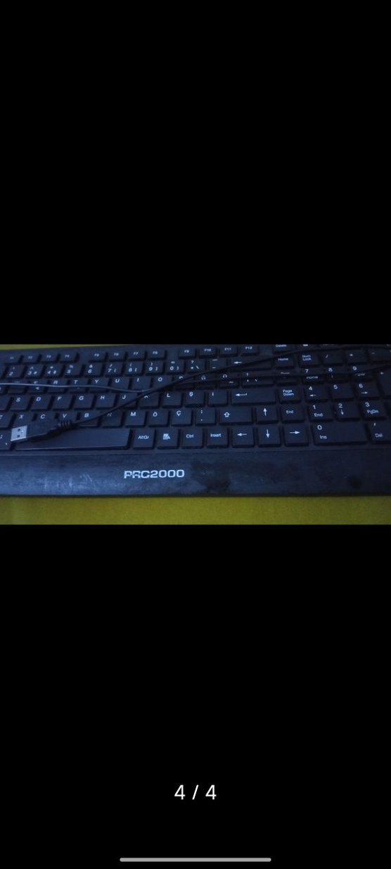 Siyah PRG2000 Kablolu Klavye(Bozuk) - Görsel 4