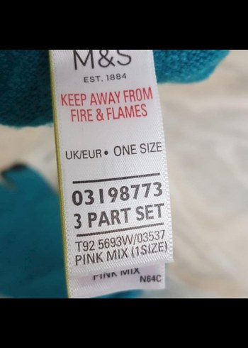 Turkuaz Örgü Kız Eldiveni - Görsel 3