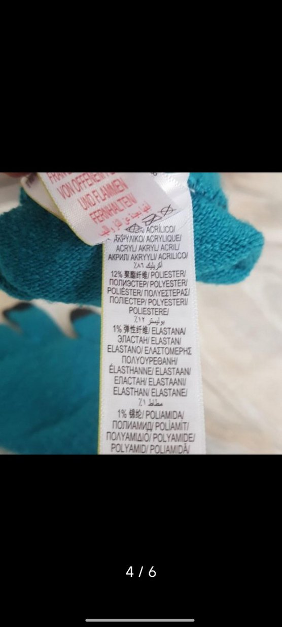 Turkuaz Örgü Kız Eldiveni - Görsel 4