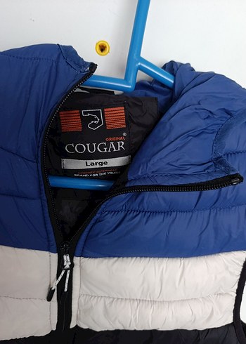 Erkek Mavi Kapüşonlu Fermuarlı Yelek - Görsel 2