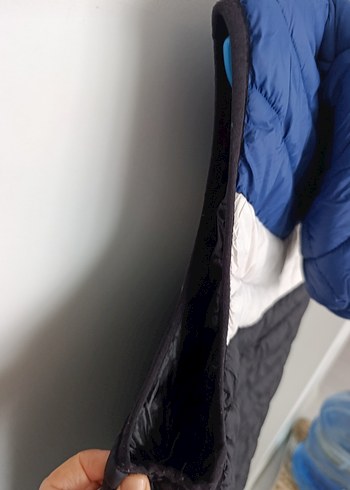 Erkek Mavi Kapüşonlu Fermuarlı Yelek - Görsel 5