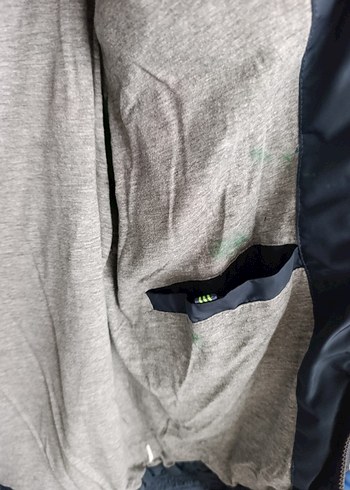 Erkek Lacivert Fermuarlı Sokak Stili Mont - Görsel 13