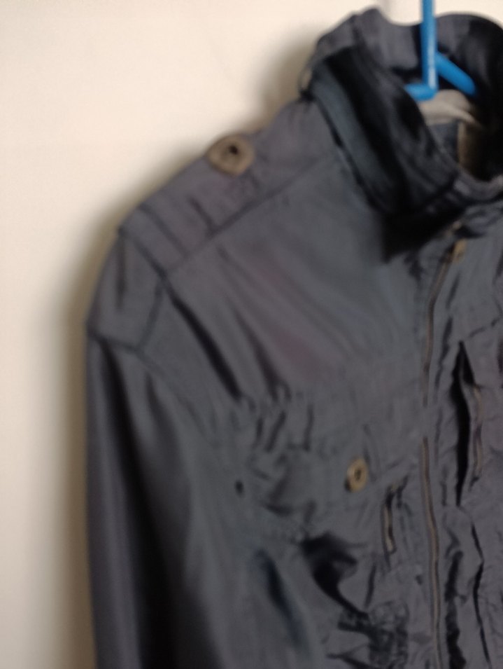 Erkek Lacivert Fermuarlı Sokak Stili Mont - Görsel 4