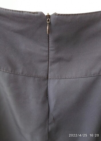 Lacivert Uzun Kumaş Etek - Görsel 5