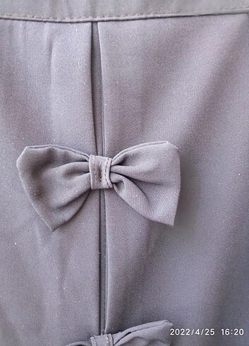 Lacivert Uzun Kumaş Etek - Görsel 7