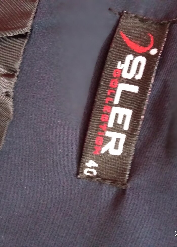 Lacivert Uzun Kumaş Etek - Görsel 4