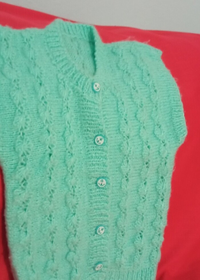 El Örgüsü Bebek Yelek - Görsel 2