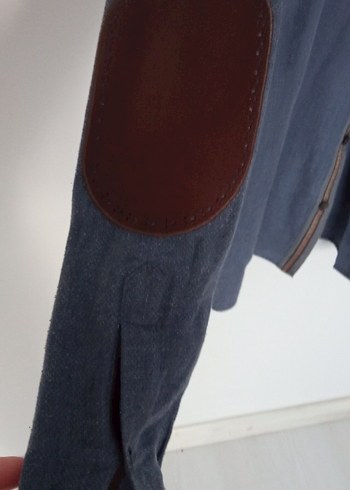 xl Beden Gri Denim Erkek Düğmeli Gömlek