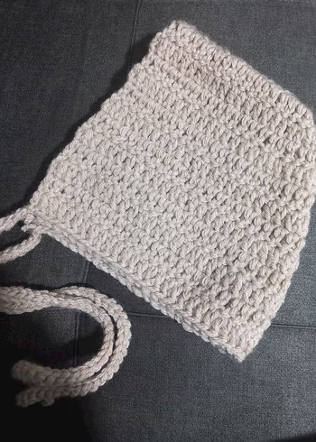 Bej Örgü Kadın Bere - Görsel 2