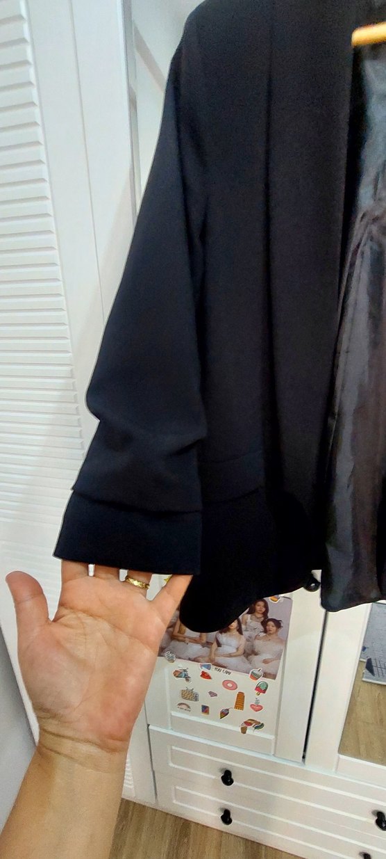 Siyah Düğmeli Kadın blezır Ceket - Görsel 3