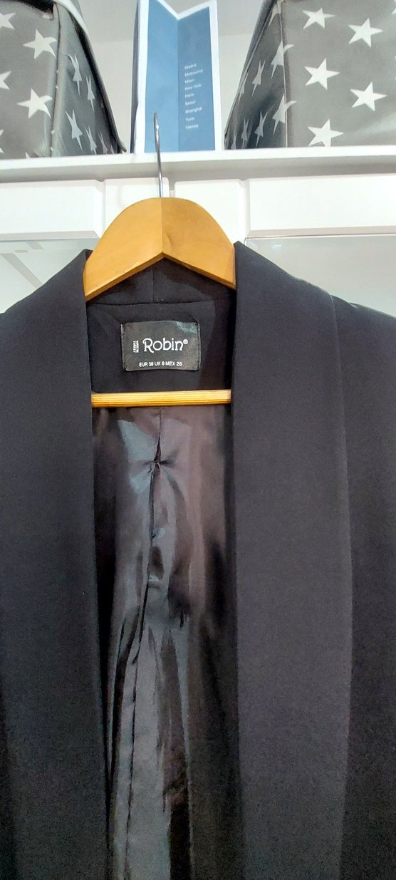 Siyah Düğmeli Kadın blezır Ceket - Görsel 2