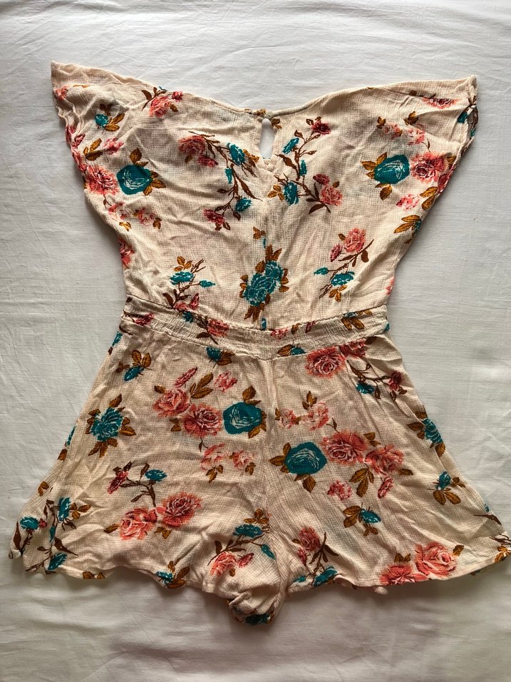 Çiçek Desenli Bohem Kadın Tulum - Görsel 3