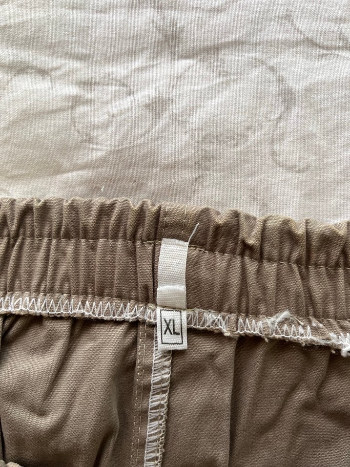 Haki Erkek Keten Şort - Görsel 4