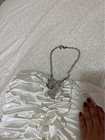 Vintage Love Beyaz mezuniyet elbisesi